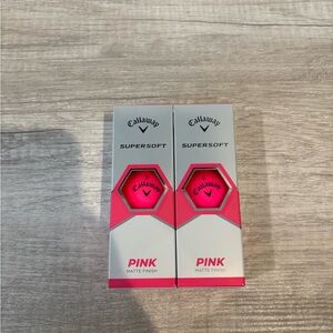 Callaway Supersoft Matte Pink Golf Balls (set of 6)